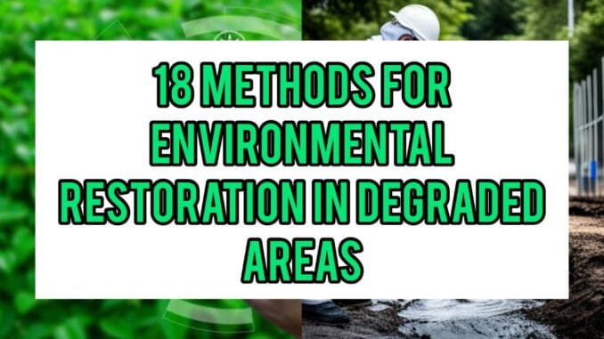 18 Methods For Environmental Restoration In Degraded Areas 18 Methods For Environmental Restoration In Degraded Areas